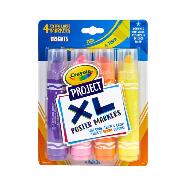 Crayola Art With Edge, Thick & Thin Markers, 20 count, Art Tools, Coloring  for Everyone!, Great with Art With Edge titles