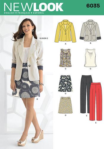 Newlook Pattern 6035 Misses' Separates