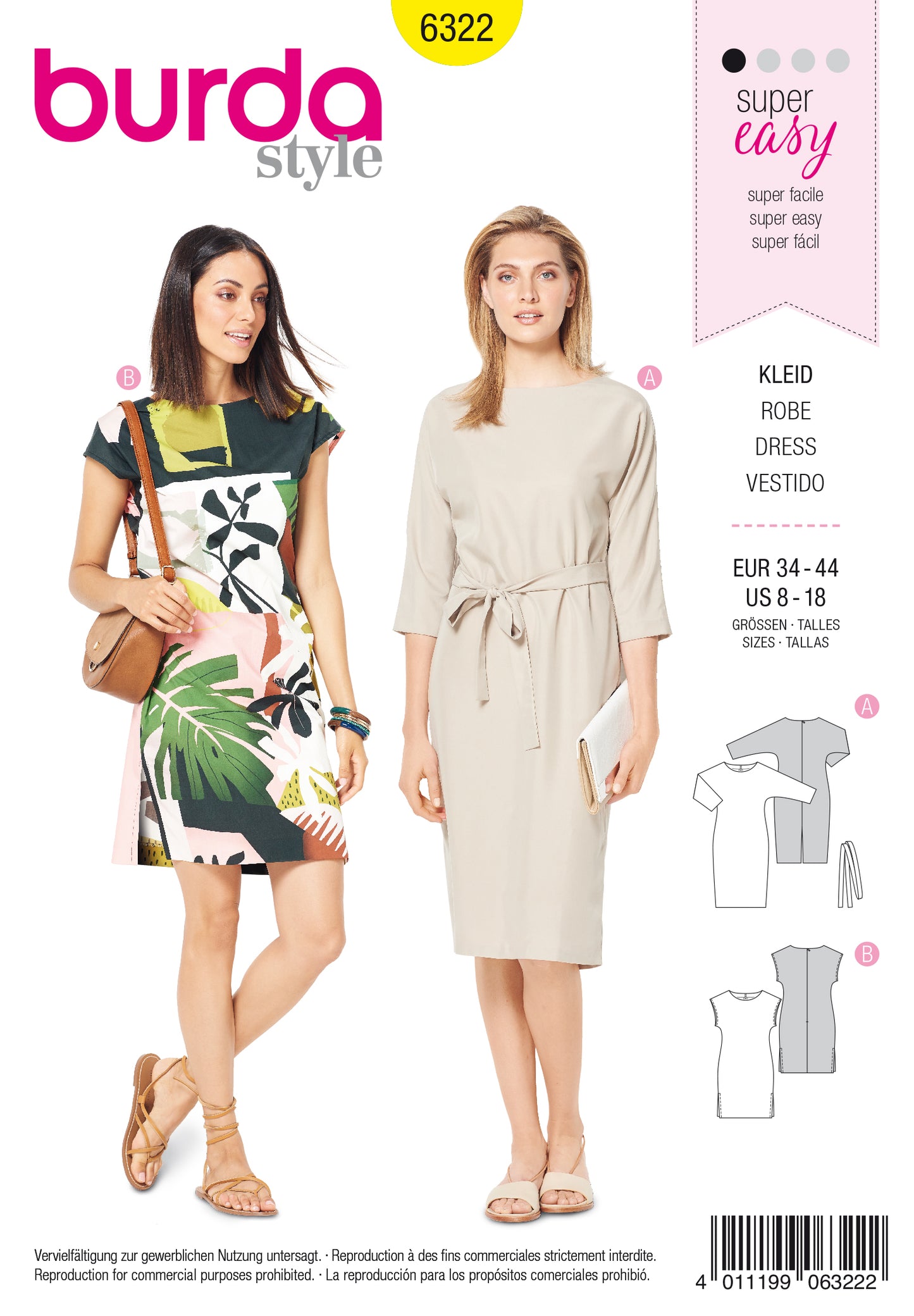 Burda Pattern 6322 Misses' dress