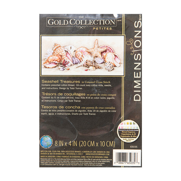 Simplicity Stitch Kit, Seashell Treasures- 20 x 10cm