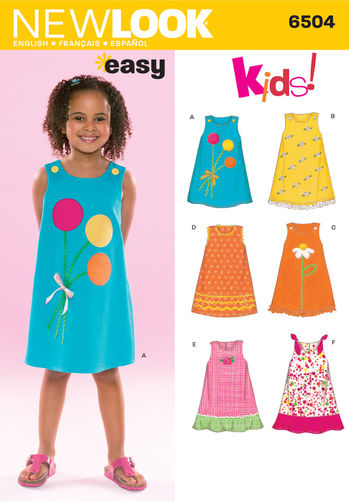Newlook Pattern 6452 Misses' Tops with Bodice and Hemline Variations