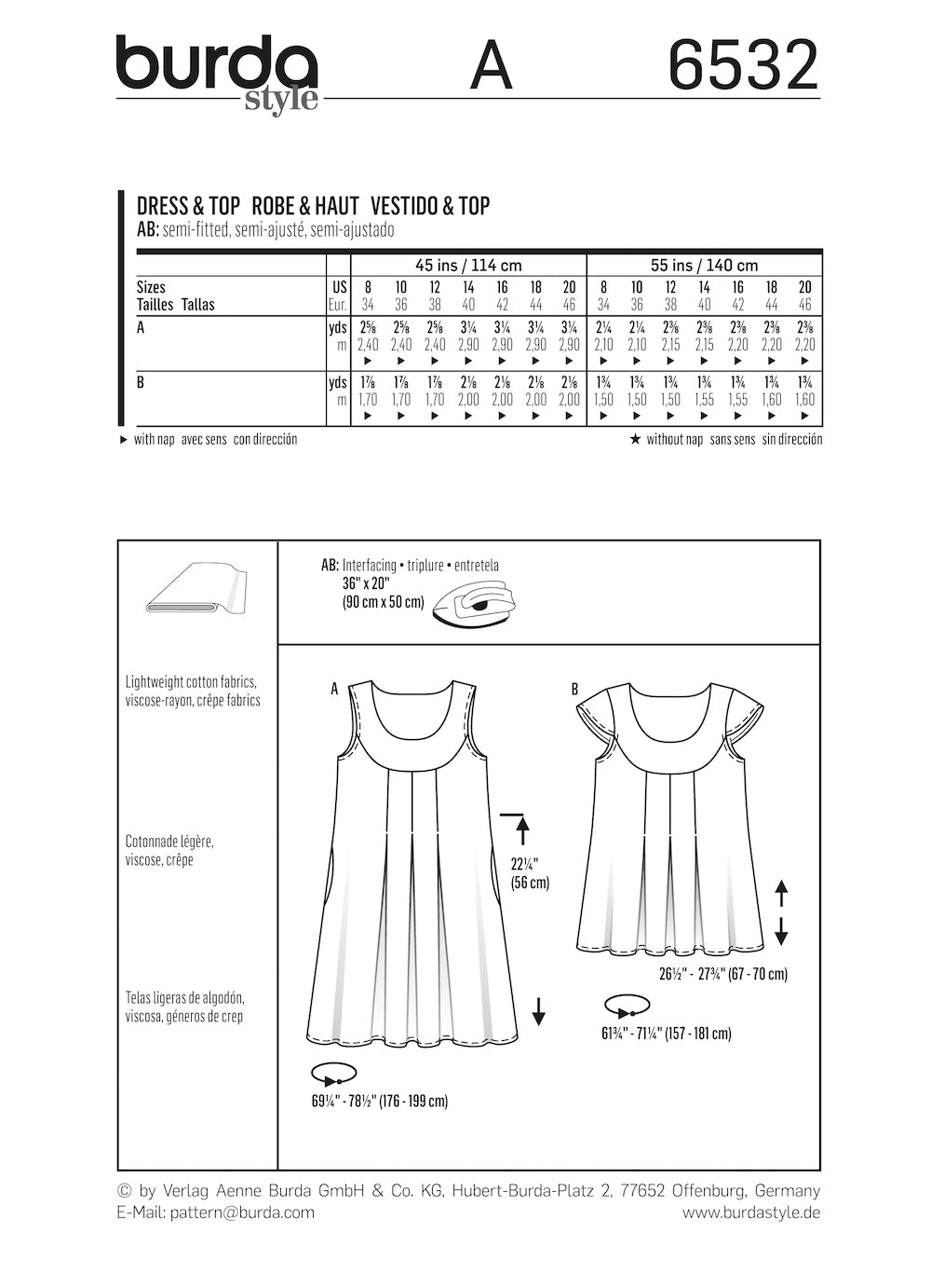 Burda Pattern 6532 (8-20)