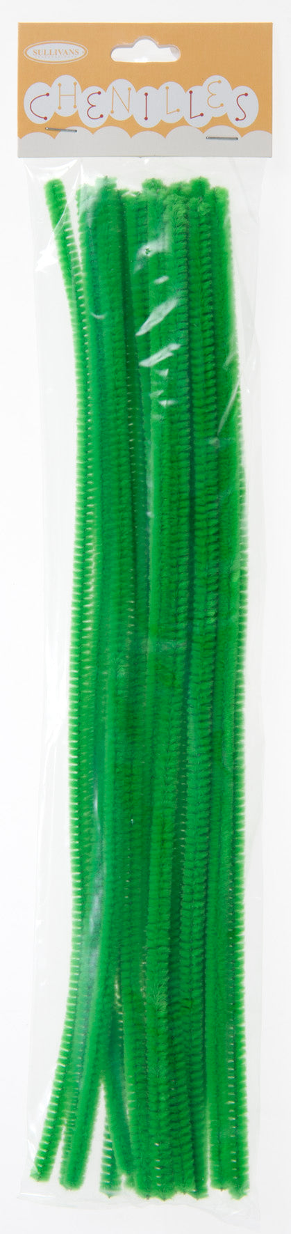 Sullivans Chenilles 18pk, Green- 6mm