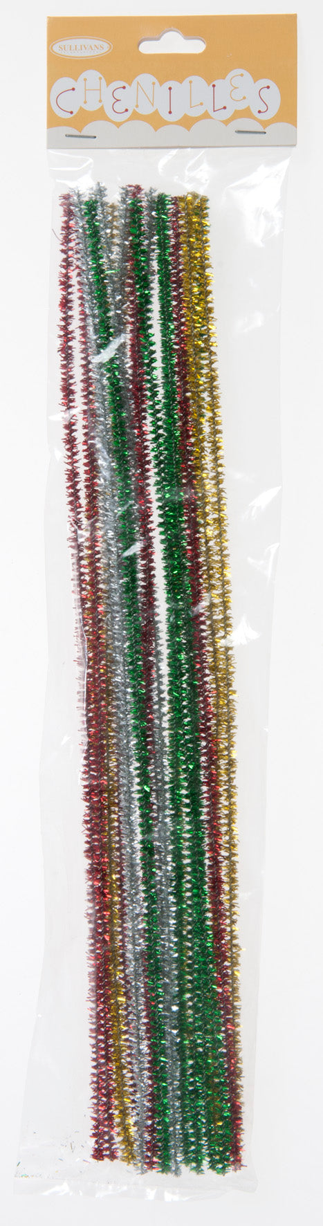 Sullivans Chenilles 20pk, Christmas Mix- 3mm