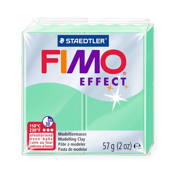 FIMO Effect Standard Block, Jade Green- 57g