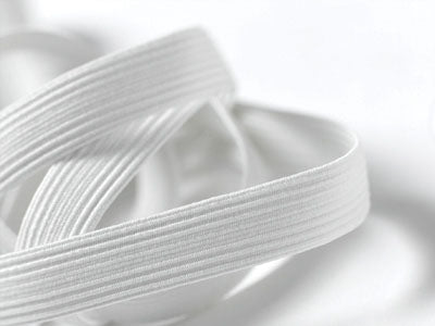 Polyester Braided Elastic, White- 6mm – Lincraft