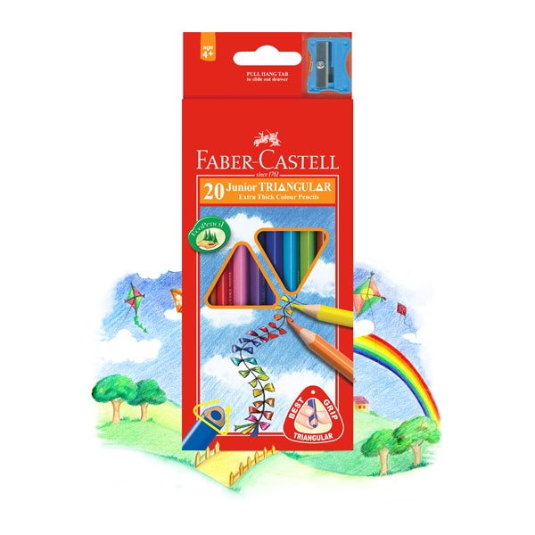 Faber-Castell 48 Triangular Colour Pencils|Multicolor
