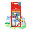 Faber-Castell Junior Triangular Colour Pencil, Assorted- 20pk