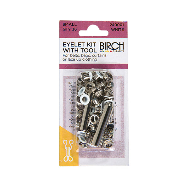 Birch Eyelet Kit Tool White Small Lincraft