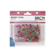Birch Pearl Head Berry Pins, Assorted- 100pk