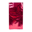 Metallic Party Plastic Table Cover, Red- 137x274cm