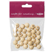 Arbee Wood Beads, Round 12mm Natural- 30pc