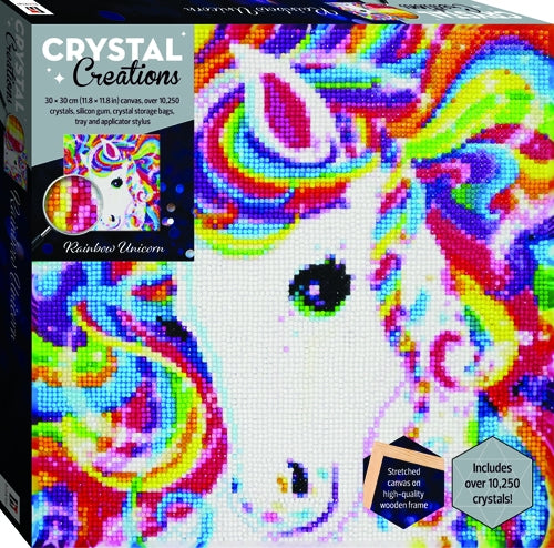 Crystal Creations Canvas, Rainbow Unicorn – Lincraft