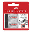 Faber-Castell Dust-Free Eraser, Black- 2pk
