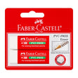 Faber-Castell PVC-Free Eraser, White- 2pk