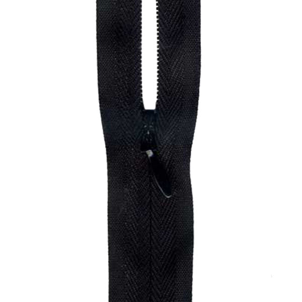 Sullivans Zip Invisible, Black- 3 mm
