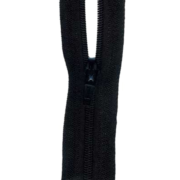 Sullivans Zip Continuous, Black- 3 mm