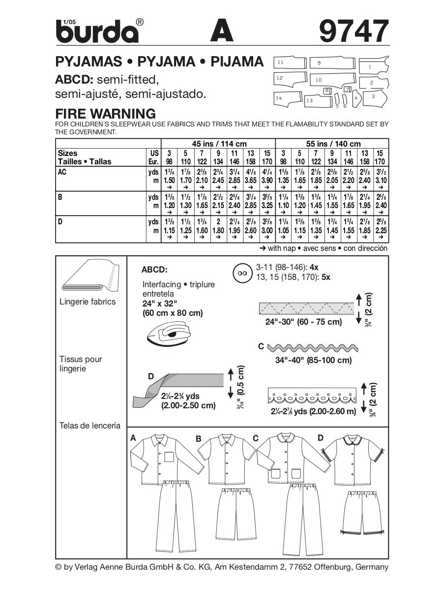 Burda Pattern 9747 (3-15)