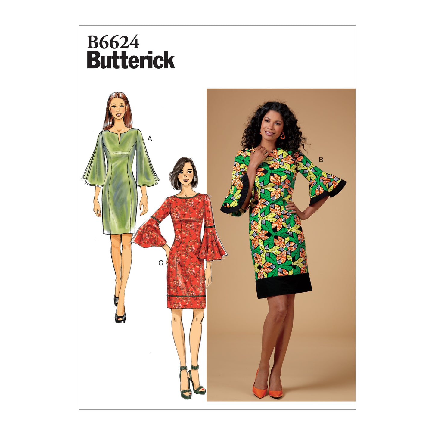 Butterick Pattern B6624 Misses'/Misses' Petite, Women's/Women's Petite Dress