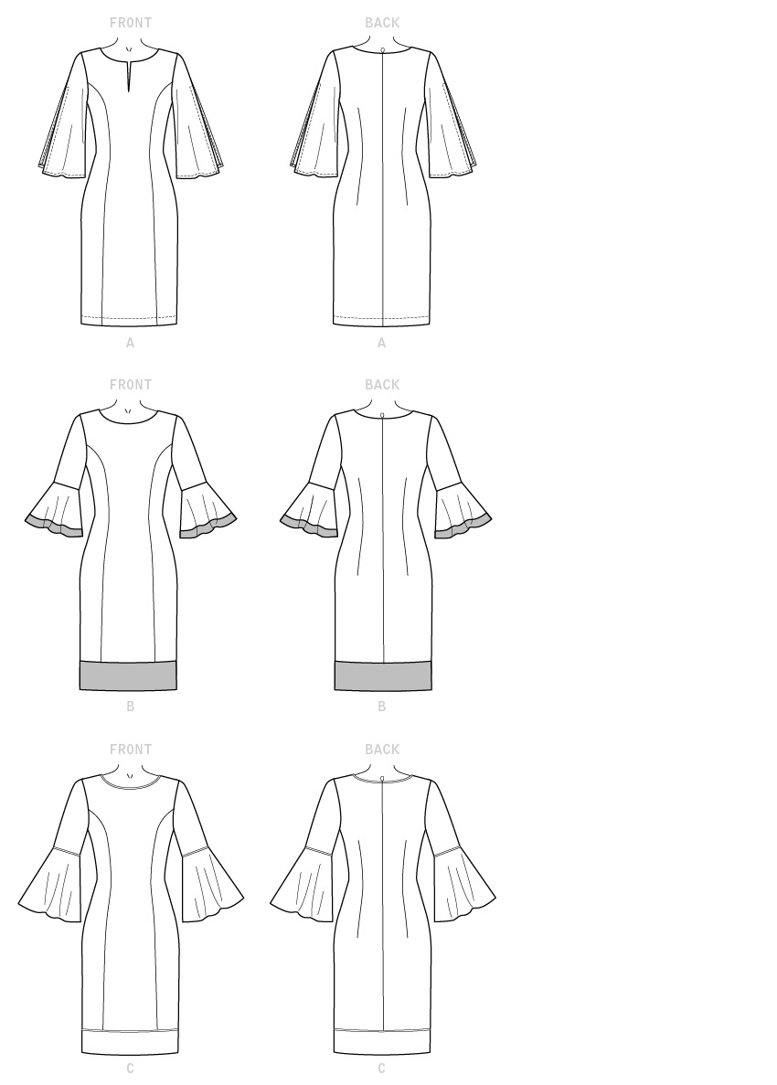Butterick Pattern B6624 Misses'/Misses' Petite, Women's/Women's Petite Dress