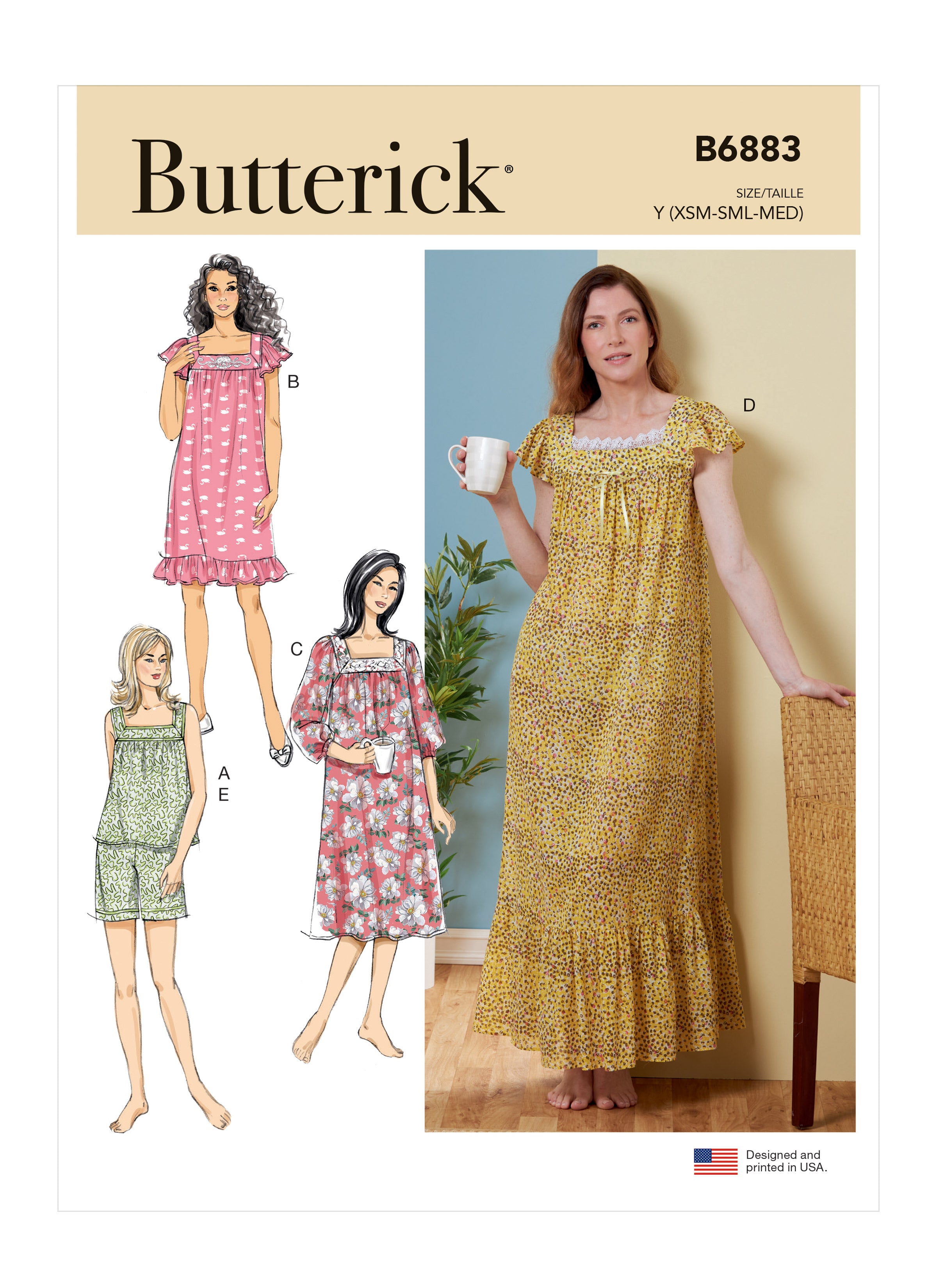 Butterick Pattern Misses' Knit Off-The-Shoulder Top, Dress And Jumpsuit,  Loose-Xs-S-M 