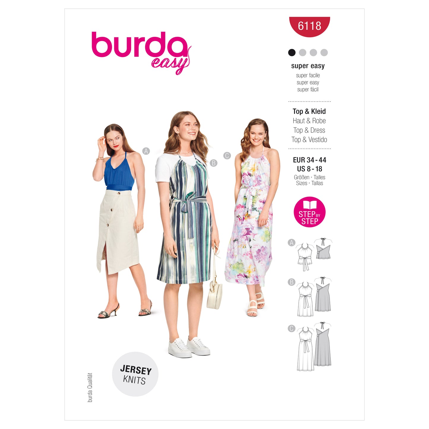 Burda Pattern 6118 Misses' Top and Dress