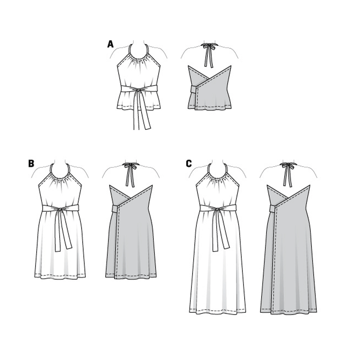 Burda Pattern 6118 Misses' Top and Dress