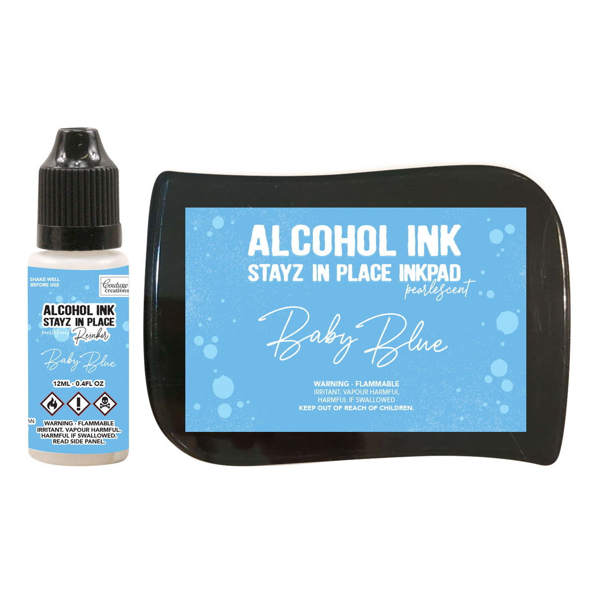 Couture Creations Stayz in Place Alcohol Ink Pad Reinker, Bab