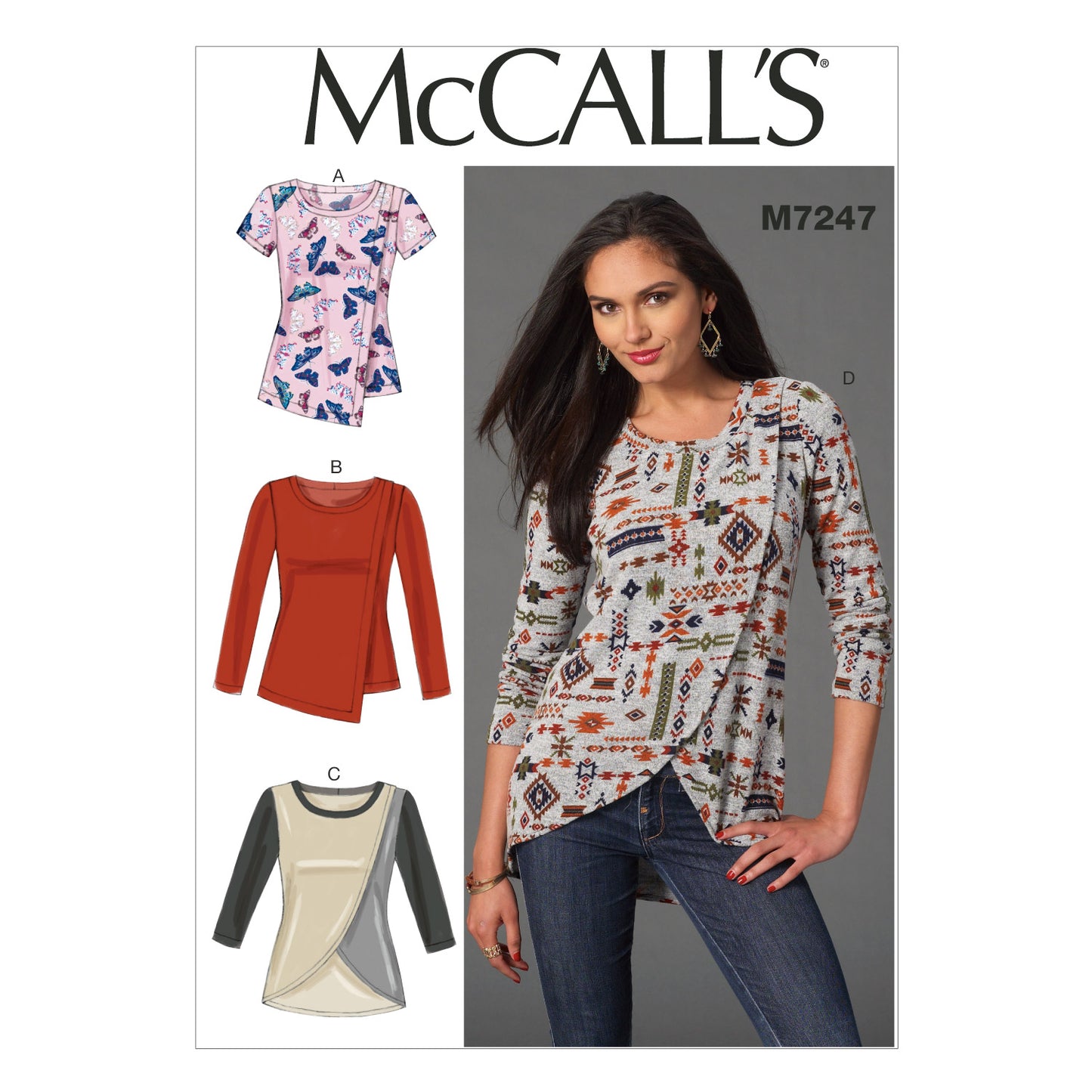 McCall's Pattern M7247 Misses' Tops