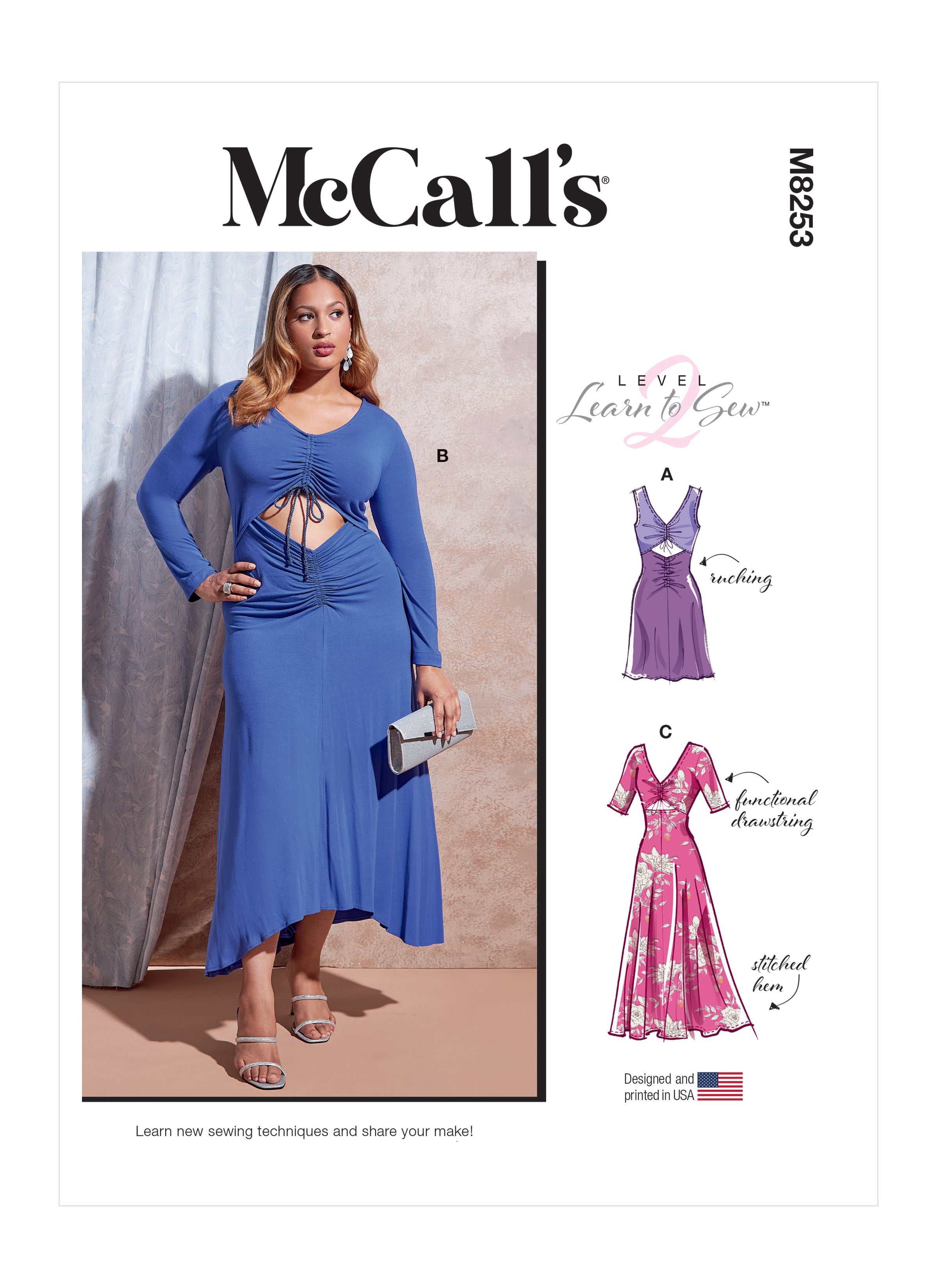 Sewing Pattern for Womens Dress, Mccalls Pattern M8252, NEW