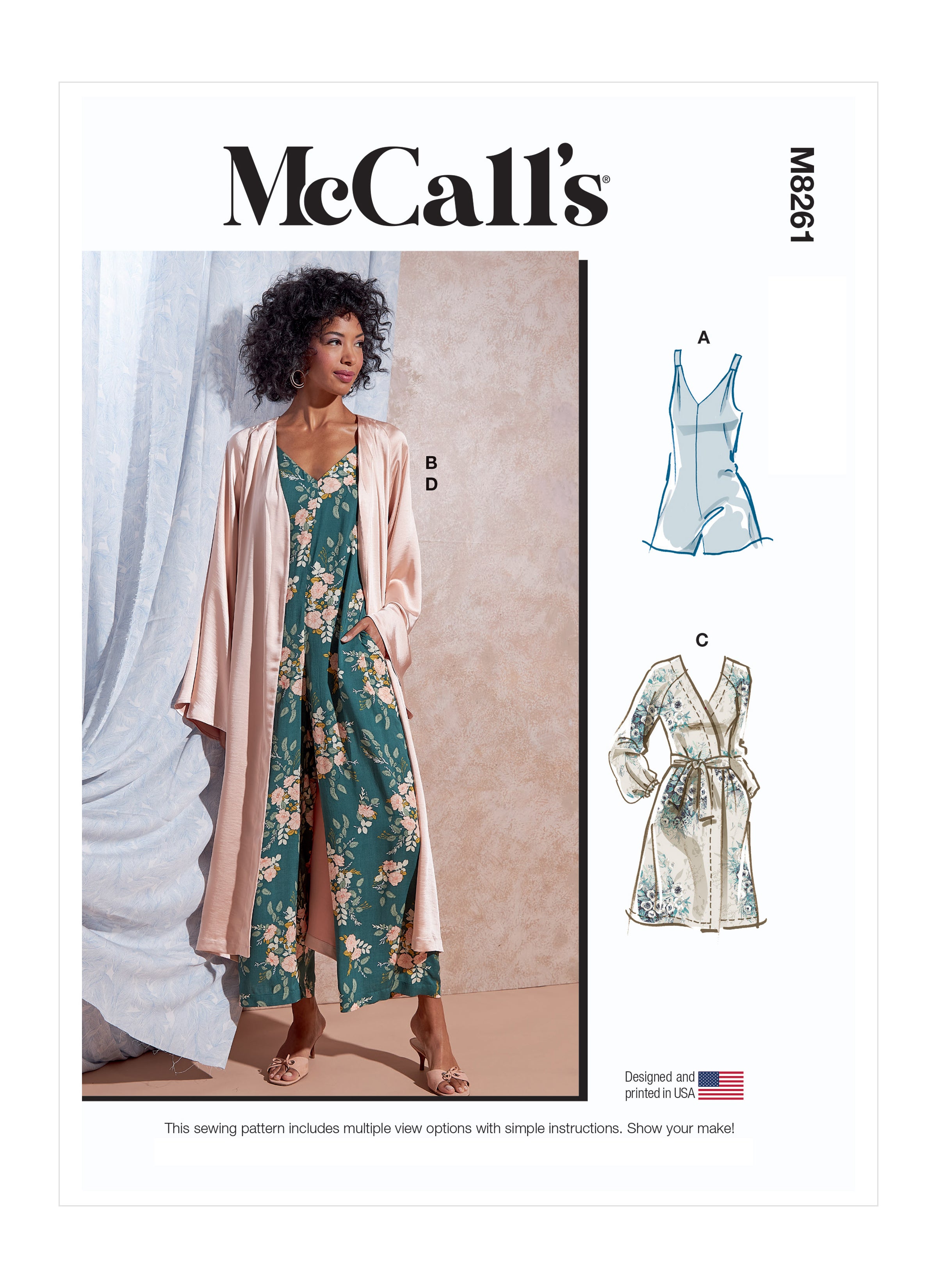 McCall's Pattern M8261 Miss Romper Jumpsuit Robe – Lincraft