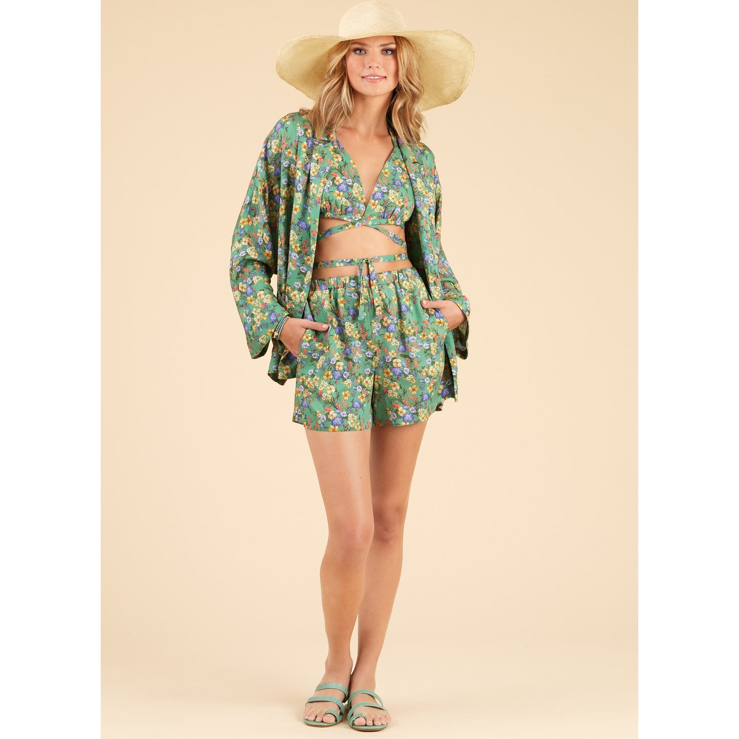 Newlook Pattern 6737 Misses' Jacket, Wrap Halter Top and Shorts