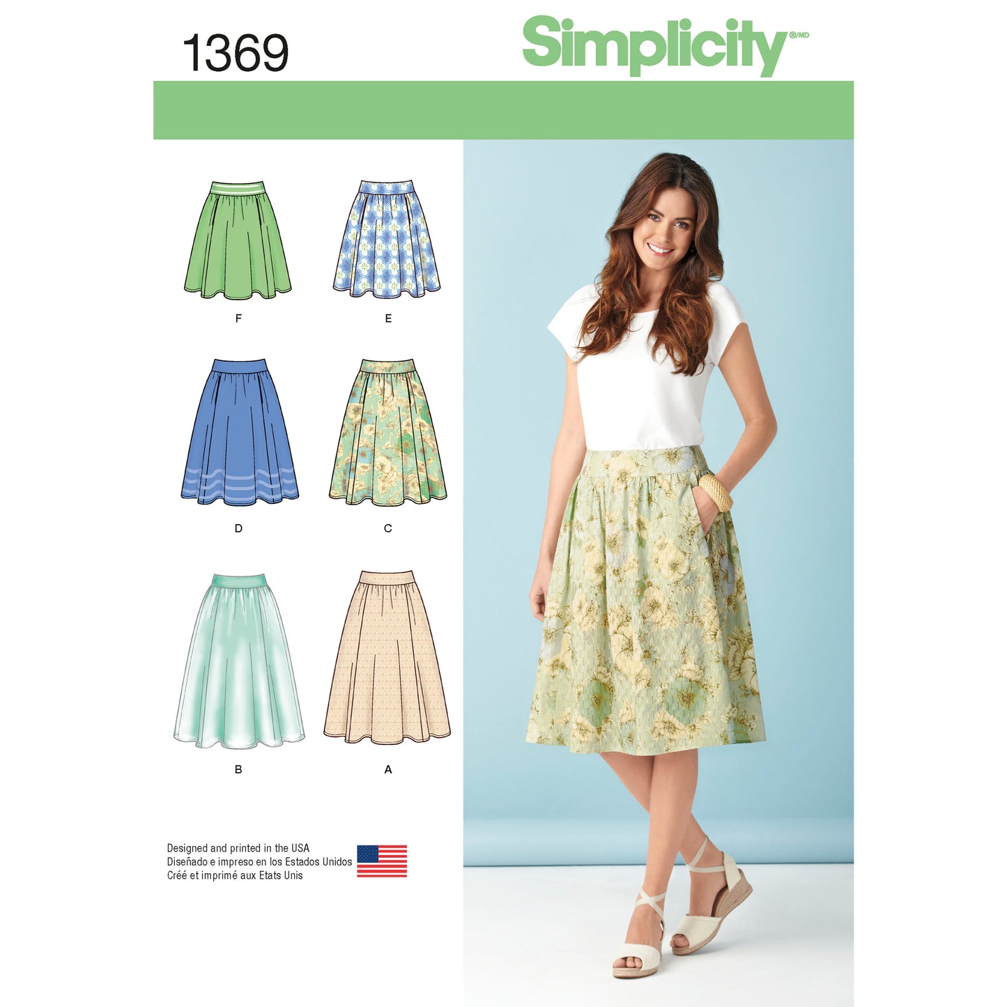 Simplicity Pattern 1369 Women's Skirts in Three Lengths