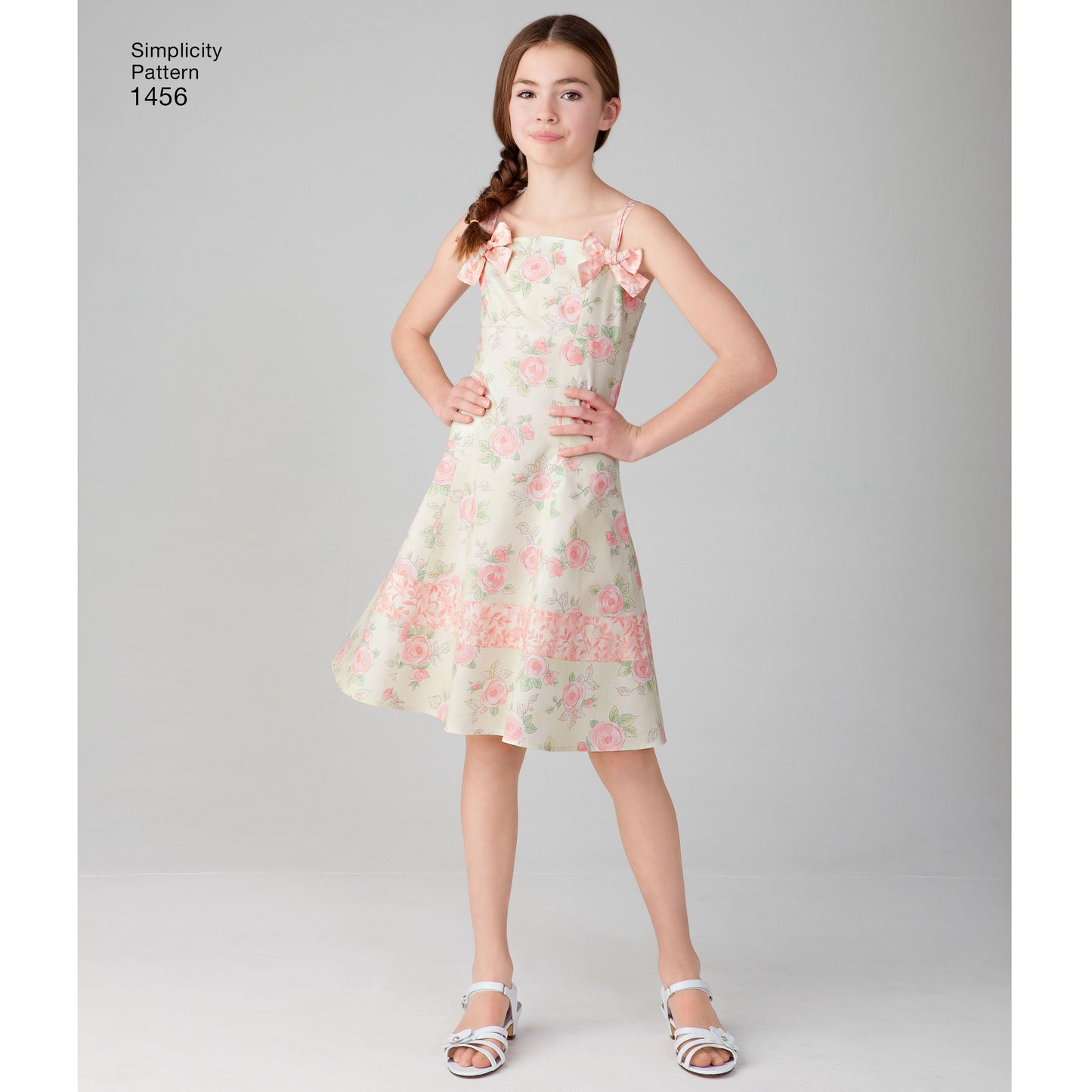 Simplicity Pattern 1456 Child's and Girls' Dress with Bodice Variations and Hat
