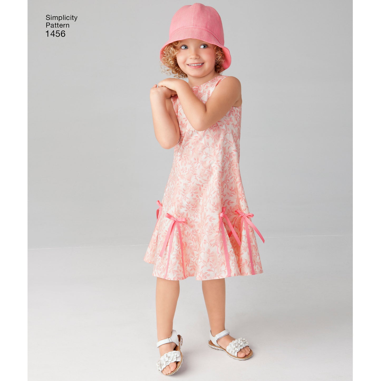 Simplicity Pattern 1456 Child's and Girls' Dress with Bodice Variations and Hat