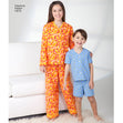 Simplicity Pattern 1575 Child's, Girl's and Boy's Loungewear
