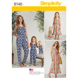 Simplicity Pattern 8146 Matching outfits for Women's, Child and 18" Doll