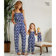 Simplicity Pattern 8146 Matching outfits for Women's, Child and 18" Doll