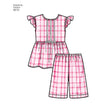 Simplicity Pattern 8272 Child's and Girl's Sleepwear and Robe