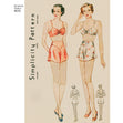 Simplicity Pattern 8510 Miss Vintage Brassiere & Panties