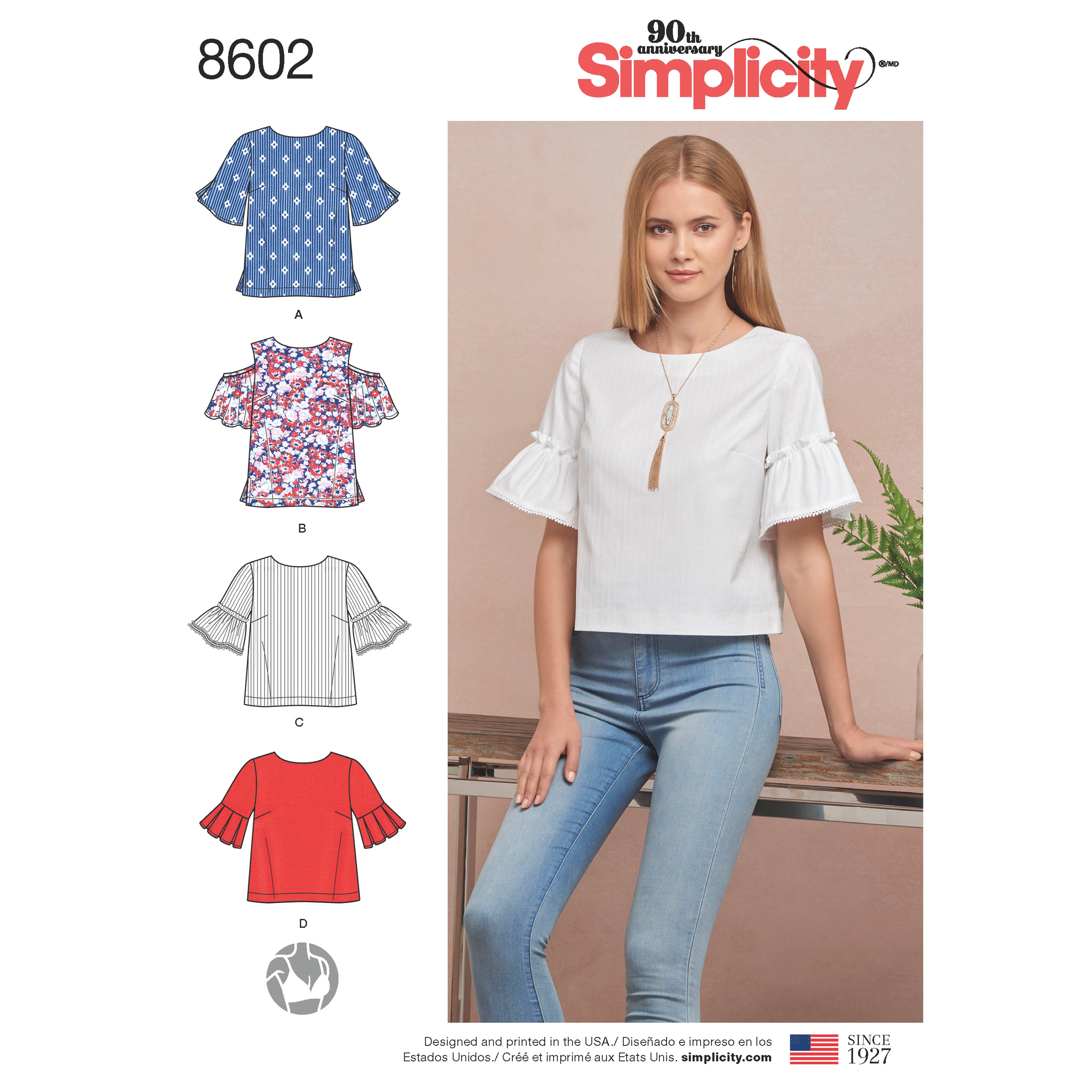 S9334 Women's Tops in two Lengths Sizes 20w-28w Simplicity Sewing