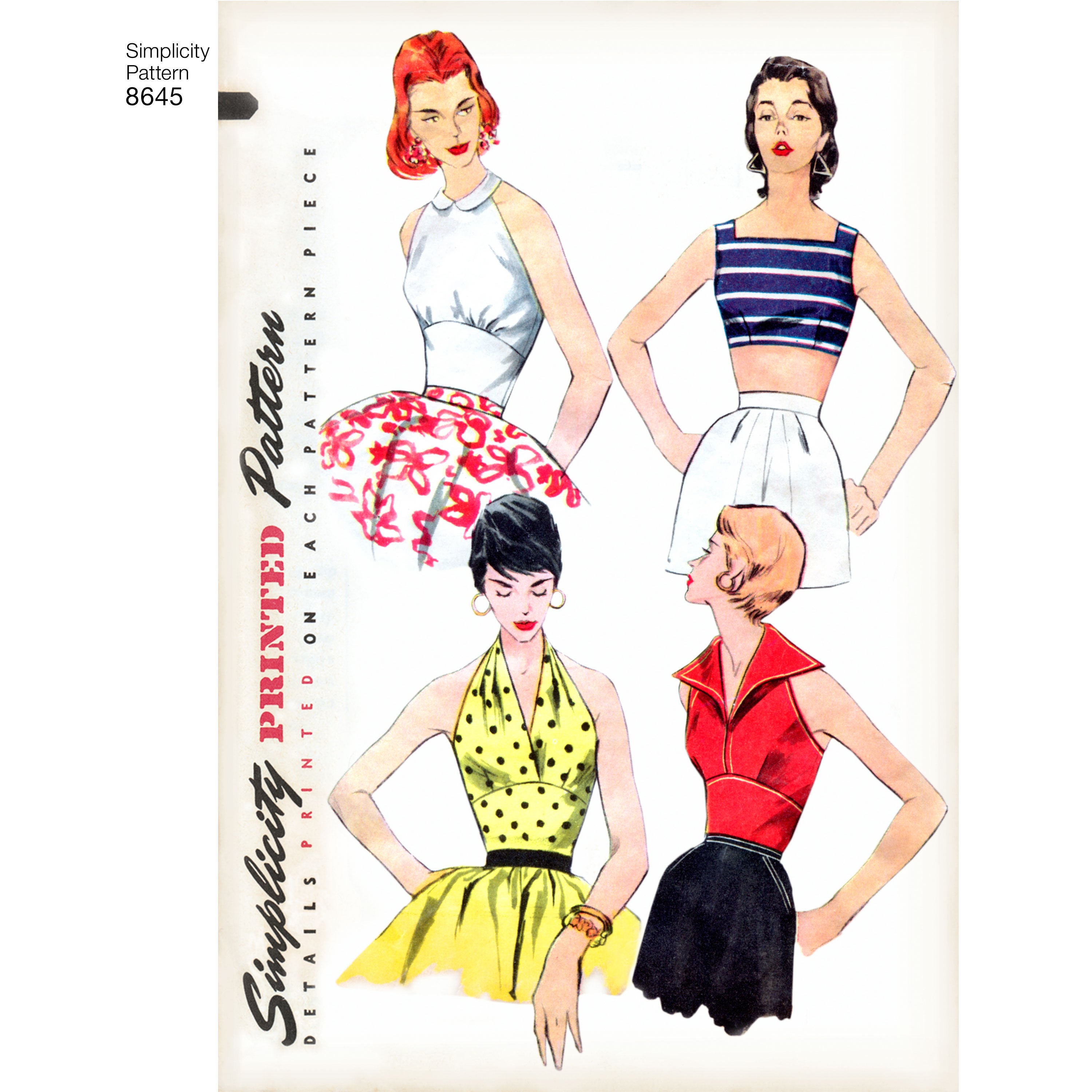 Simplicity Pattern 1426 Women's Vintage 1950's Bra Tops – Lincraft