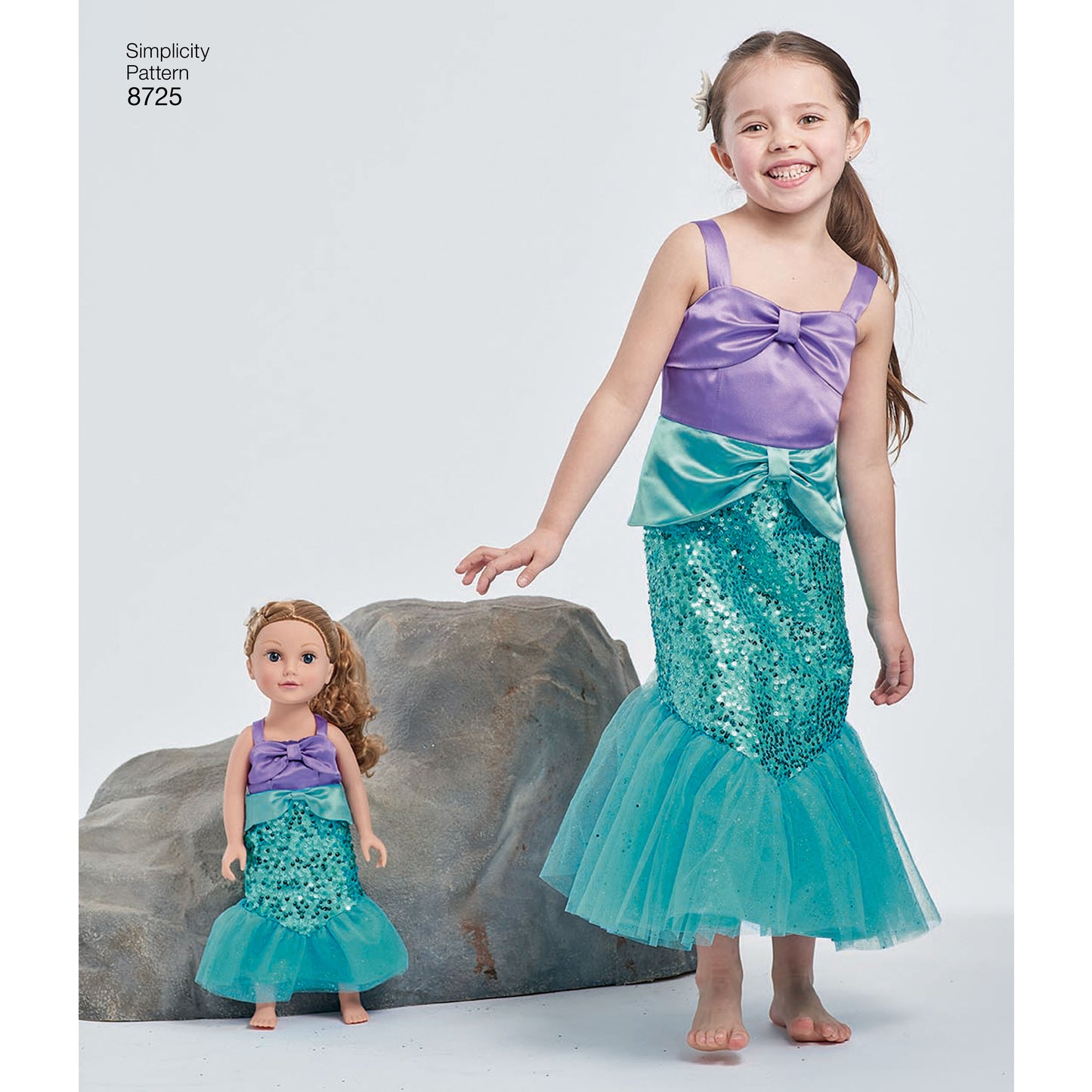 Simplicity Pattern 8725 Child's and 18" Doll Costumes
