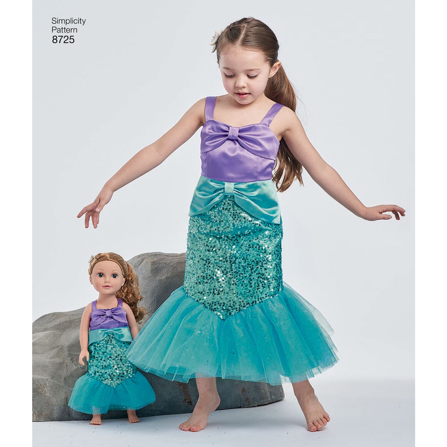 Simplicity Pattern 8725 Child's and 18" Doll Costumes