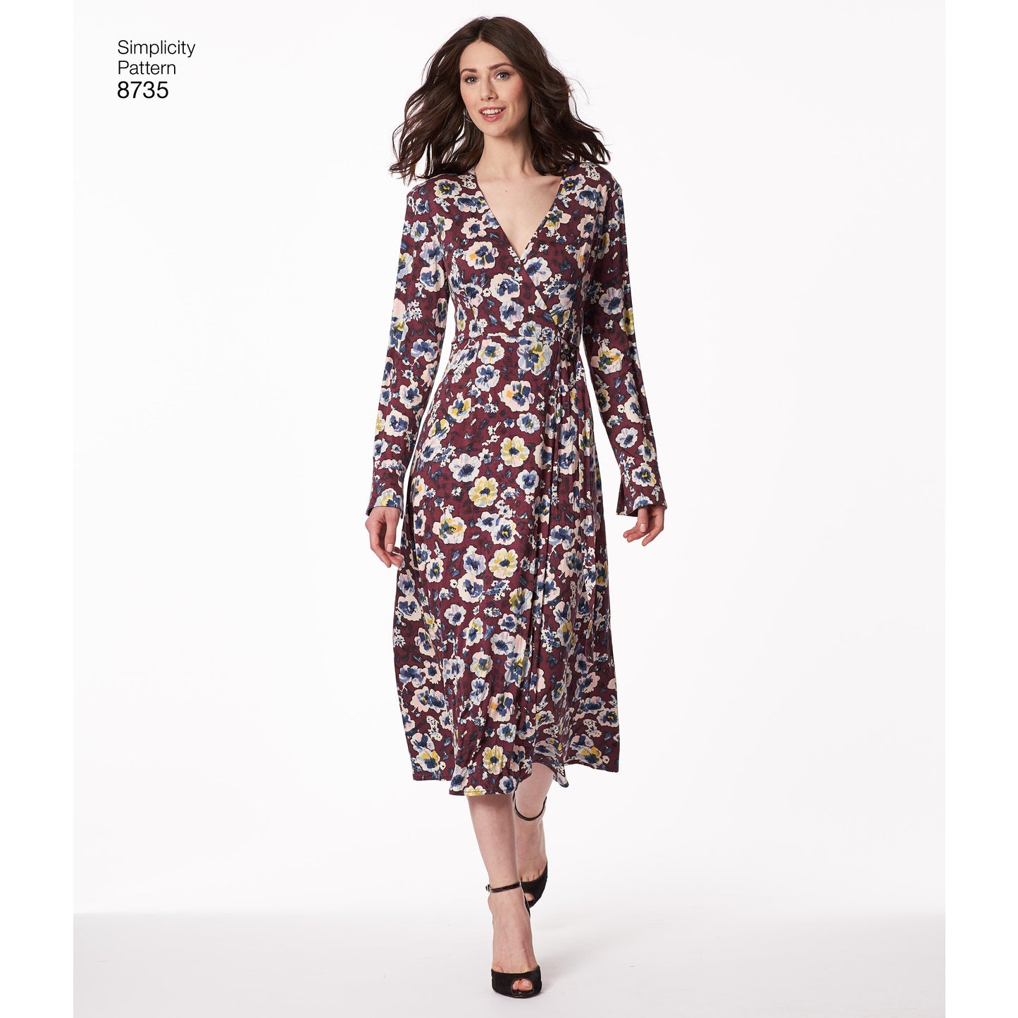 Simplicity Pattern 8735 Misses'/Miss Petite Wrap Dress