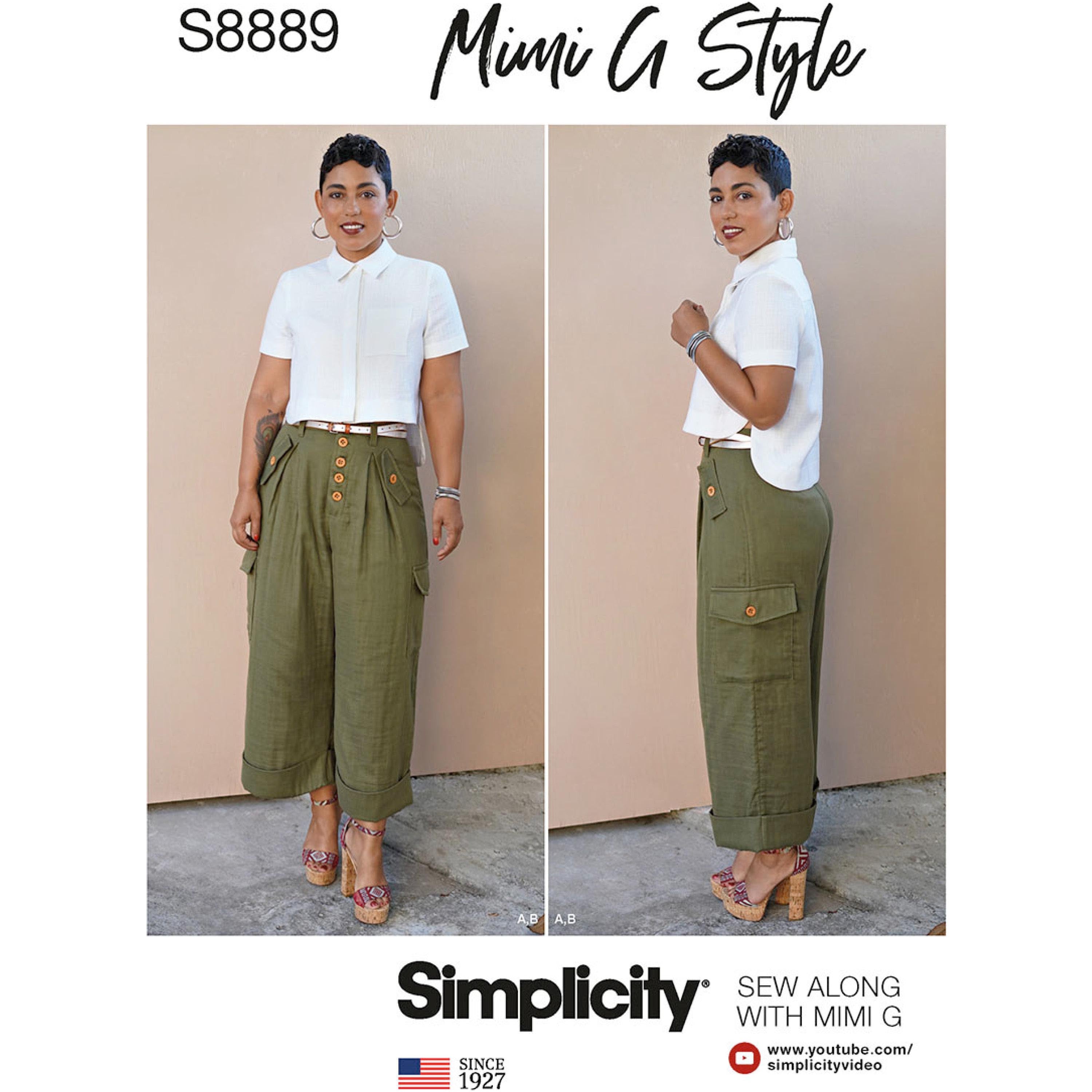 Misses Tops, Cropped Trousers and Shorts Simplicity Sewing Pattern 9610