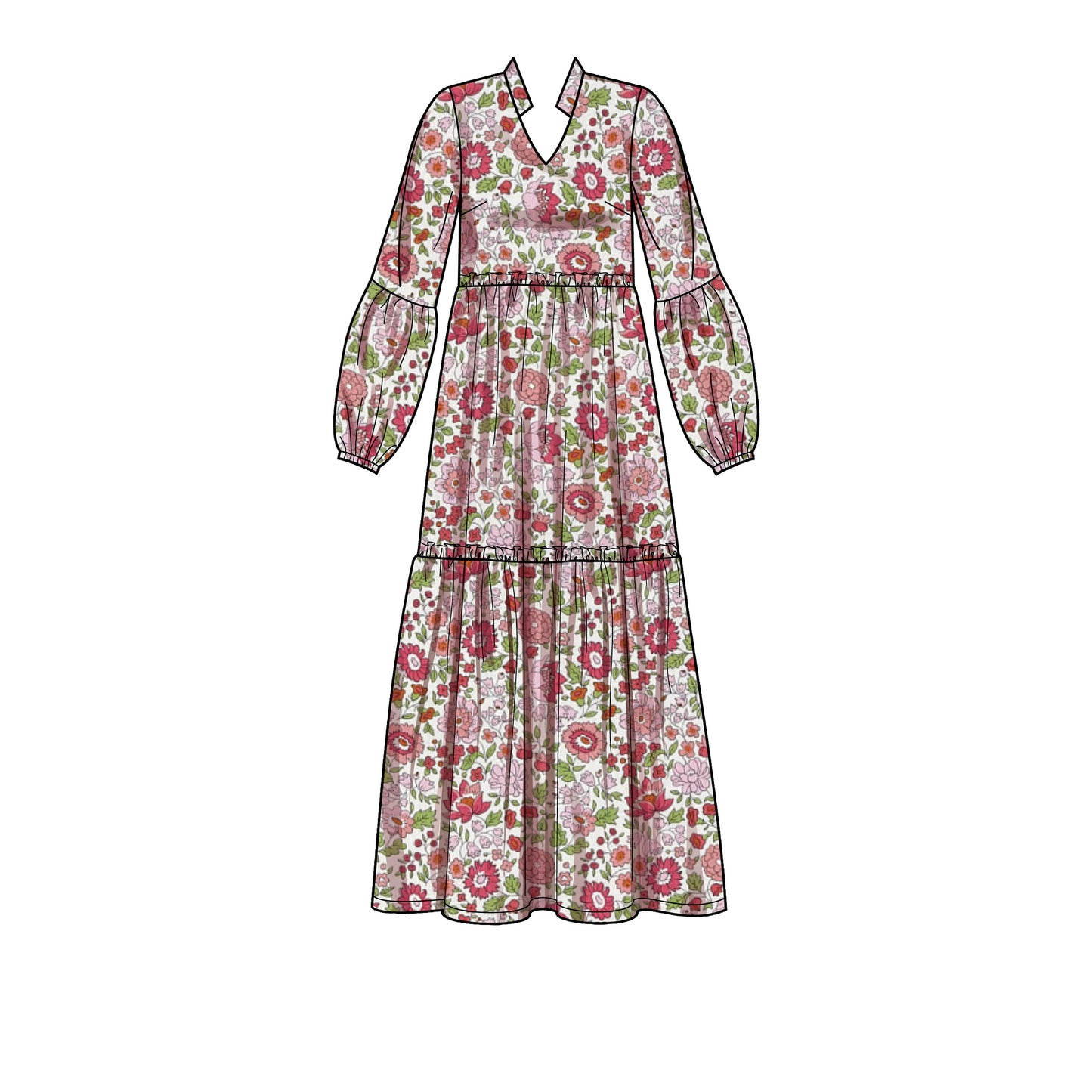 Simplicity Pattern 9265 Misses' & Women's Tiered Dresses