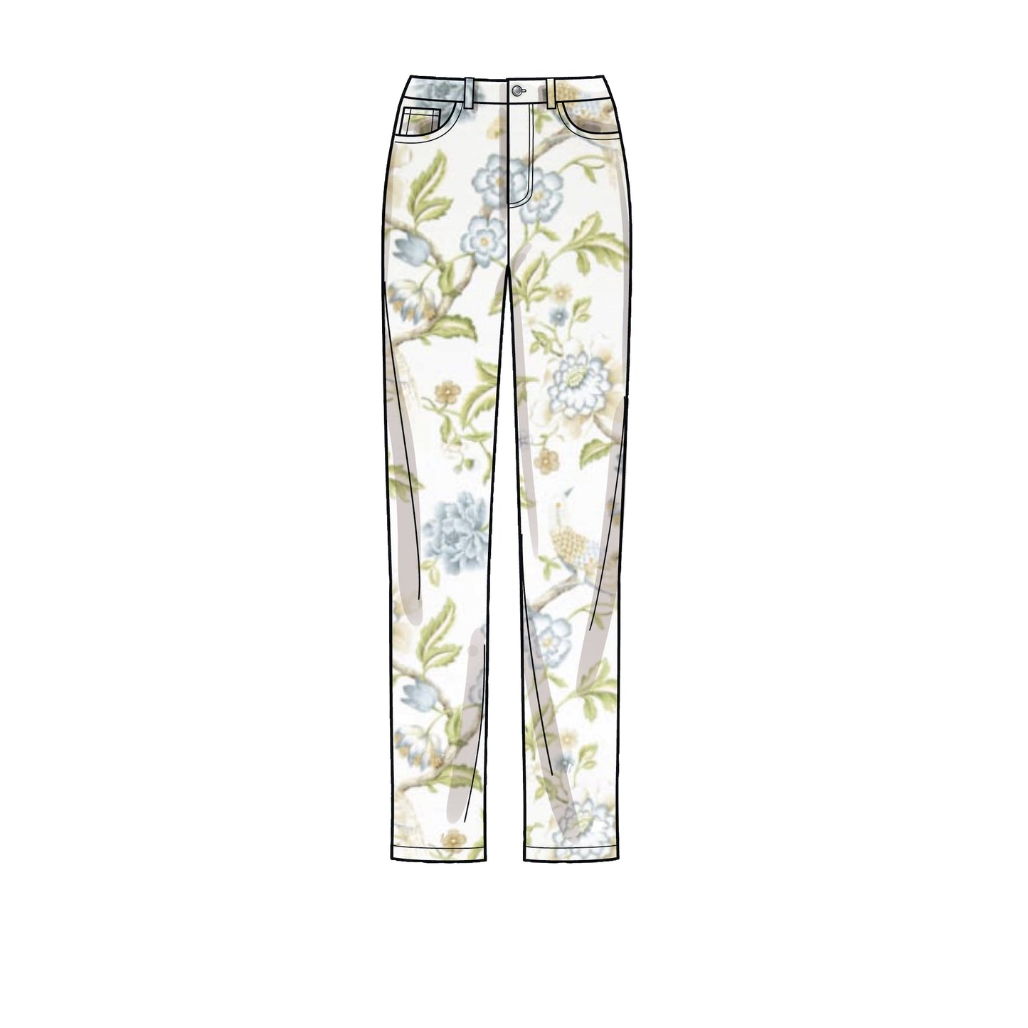 Simplicity Pattern 9266 Misses' & Women's Vintage Jeans With Front Buttons Or Zipper