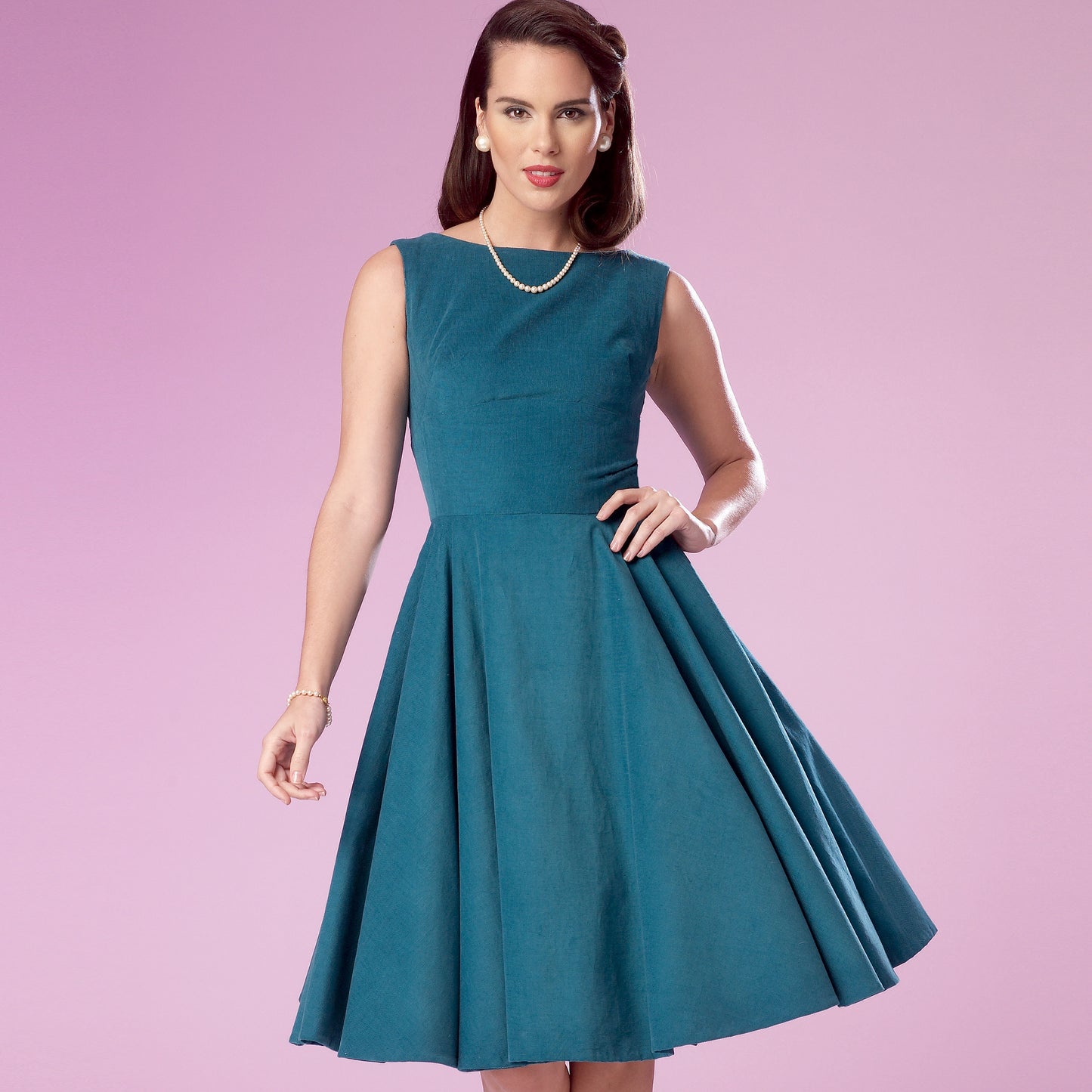 Simplicity Pattern 9286 Misses' Fold-back Facing Dresses