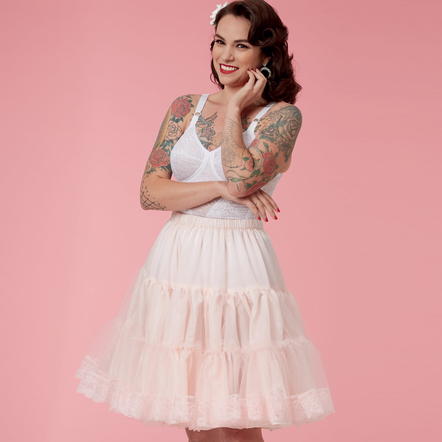 Simplicity Pattern 9293 Misses' Full Slip & Petticoat